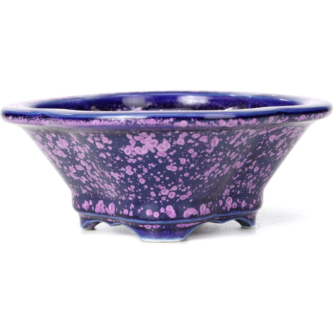 Pot à bonsaï violet Mokko par Heian Kozan - 155 x 140 x 50 mm