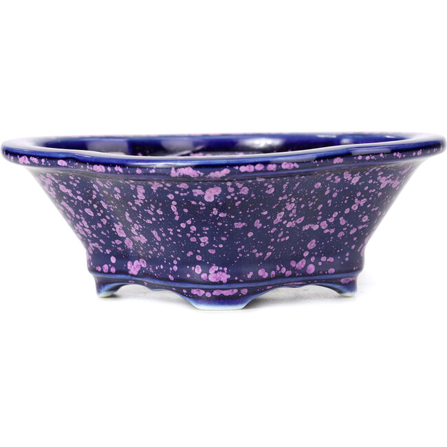Pot à bonsaï violet Mokko par Heian Kozan - 155 x 140 x 50 mm
