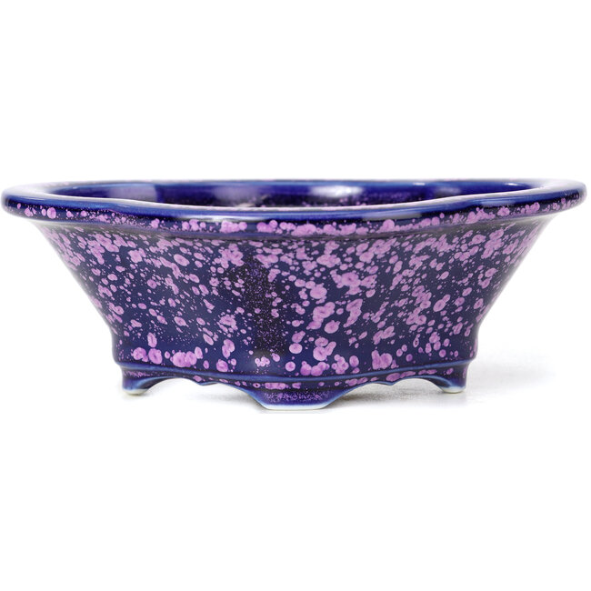 Mokko lila Bonsaischale von Heian Kozan - 155 x 140 x 50 mm