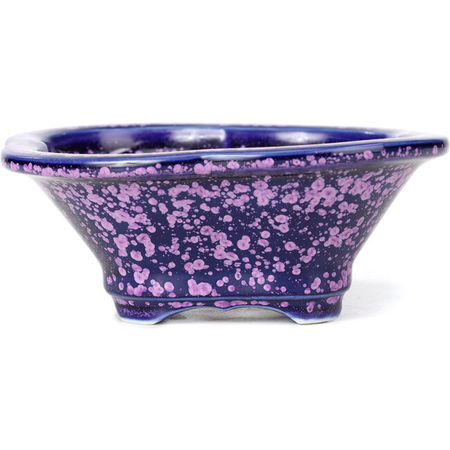 Mokko paarse bonsai pot van Heian Kozan - 155 x 140 x 50 mm