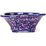 Mokko purple bonsai pot by Heian Kozan - 155 x 140 x 50 mm