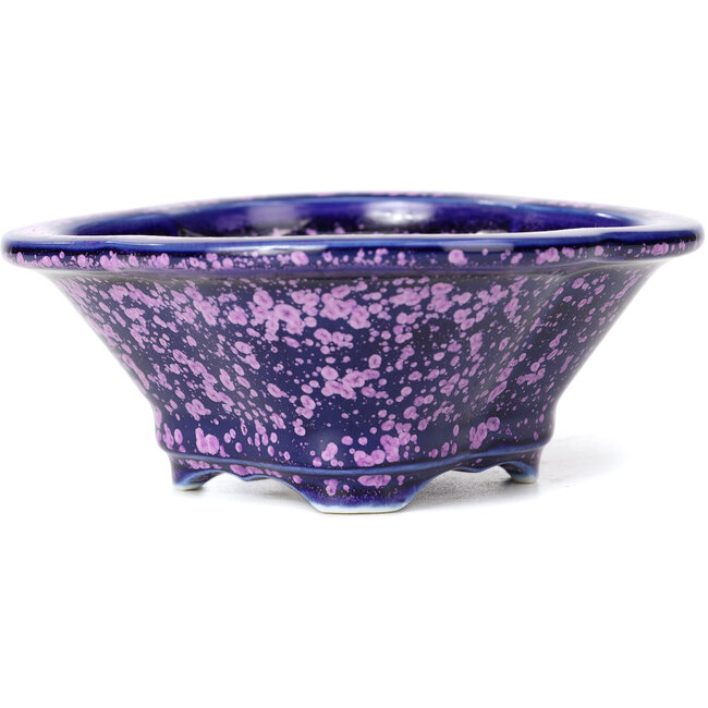Pot à bonsaï violet Mokko par Heian Kozan - 155 x 140 x 50 mm