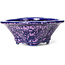 Mokko purple bonsai pot by Heian Kozan - 155 x 140 x 50 mm