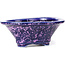 Mokko purple bonsai pot by Heian Kozan - 155 x 140 x 50 mm