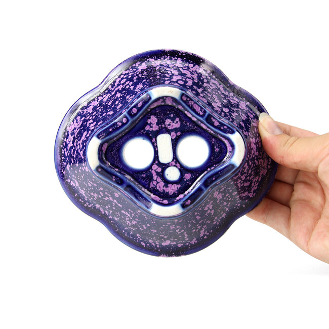 Pot à bonsaï violet Mokko par Heian Kozan - 155 x 140 x 50 mm