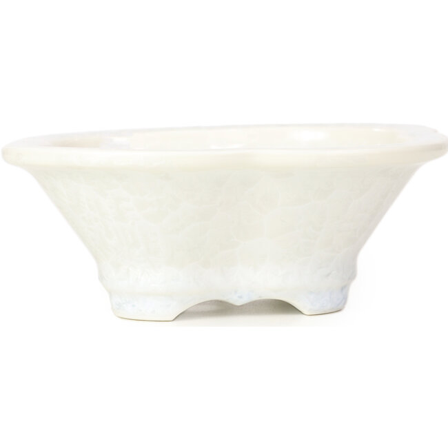 Maceta de bonsái blanca Mokko de Heian Kozan - 170 x 160 x 58 mm