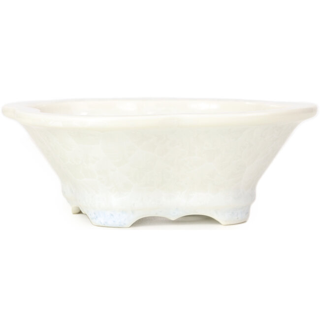 Vaso per bonsai bianco Mokko di Heian Kozan - 170 x 160 x 58 mm