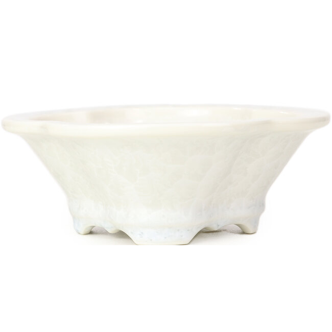 Maceta de bonsái blanca Mokko de Heian Kozan - 170 x 160 x 58 mm