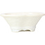 Pot à bonsaï Mokko blanc par Heian Kozan - 170 x 160 x 58 mm