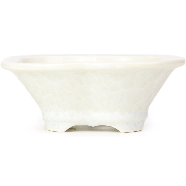 Maceta de bonsái blanca Mokko de Heian Kozan - 170 x 160 x 58 mm