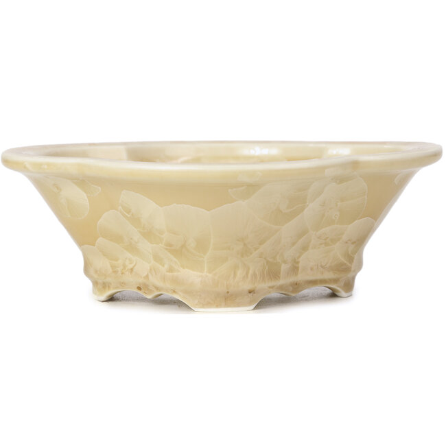 Vaso per bonsai Mokko beige di Heian Kozan - 170 x 160 x 58 mm