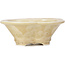 Mokko beige bonsai pot by Heian Kozan - 170 x 160 x 58 mm