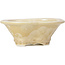 Mokko beige bonsai pot by Heian Kozan - 170 x 160 x 58 mm