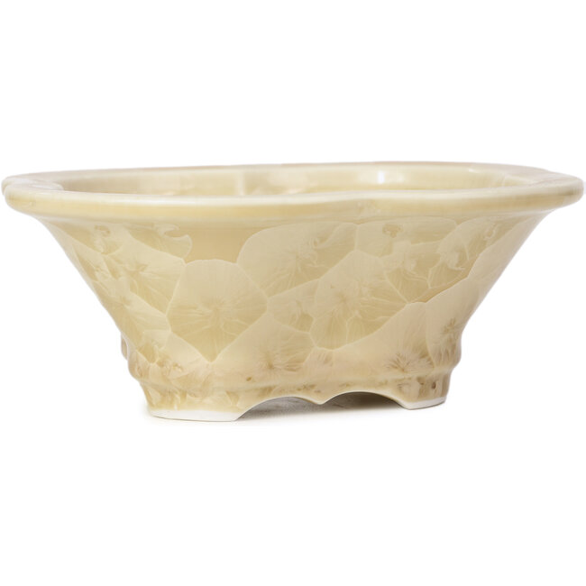 Vaso per bonsai Mokko beige di Heian Kozan - 170 x 160 x 58 mm