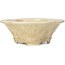 Mokko beige bonsai pot by Heian Kozan - 170 x 160 x 58 mm