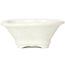 Pot à bonsaï Mokko blanc par Heian Kozan - 155 x 140 x 50 mm