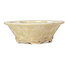 Mokko beige bonsai pot by Heian Kozan - 170 x 160 x 58 mm