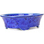 Vaso ovale per bonsai blu di Heian Kozan - 180 x 143 x 53 mm