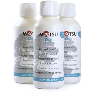 Matsu Fertilizante PK MATSU | 3 x 250 ml - para engrosar tronco y ramas