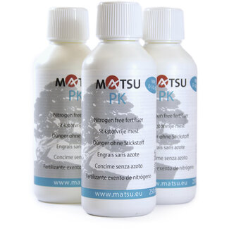 Matsu Fertilizzante MATSU PK | 3 x 250 ml - per ispessire tronco e rami