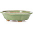 Mokko green bonsai pot by Hattori - 134 x 115 x 38 mm