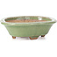 Mokko green bonsai pot by Hattori - 134 x 115 x 38 mm