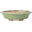 Mokko green bonsai pot by Hattori - 134 x 115 x 38 mm