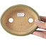 Pot à bonsaï ovale vert par Hattori - 132 x 102 x 35 mm