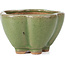 Lotus green bonsai pot by Hattori - 110 x 110 x 70 mm