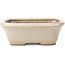 Rechthoekige beige bonsaipot van Hattori - 126 x 100 x 45 mm