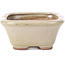 Rechthoekige beige bonsaipot van Hattori - 126 x 100 x 45 mm