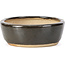 Vaso per bonsai ovale nero di Hattori - 127 x 104 x 35 mm