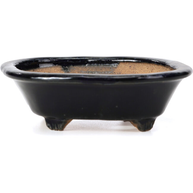 Pot à bonsaï bleu Mokko par Hattori - 133 x 114 x 37 mm