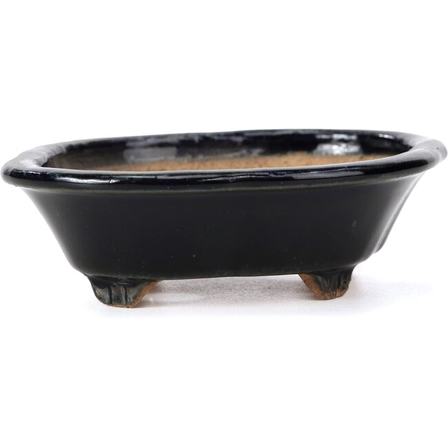 Maceta de bonsái azul Mokko de Hattori - 133 x 114 x 37 mm