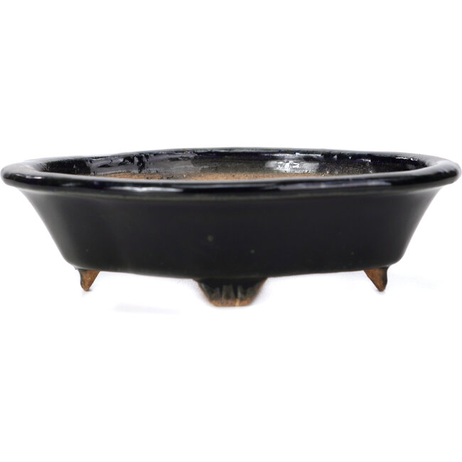 Pot à bonsaï bleu Mokko par Hattori - 133 x 114 x 37 mm