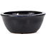 Lotus blue bonsai pot by Hattori - 128 x 128 x 38 mm