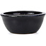 Lotus blue bonsai pot by Hattori - 128 x 128 x 38 mm