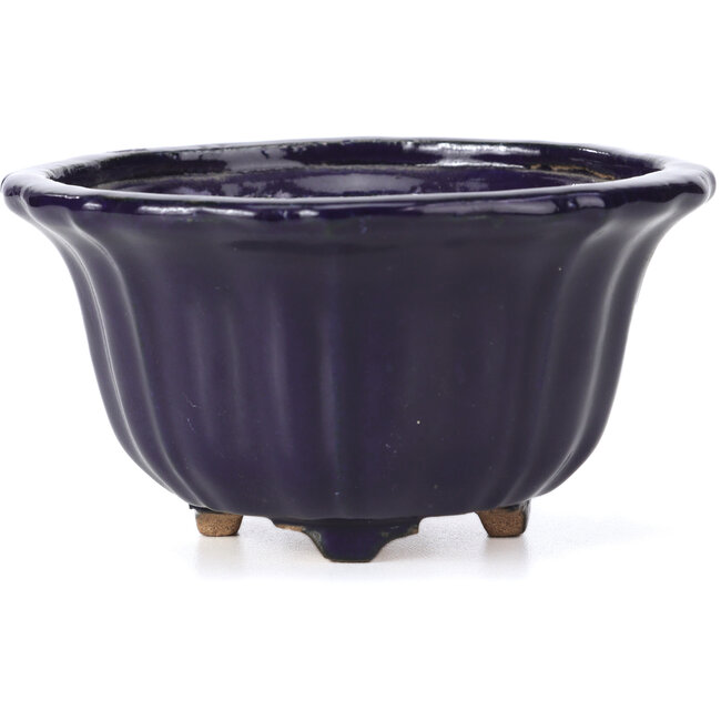 Lotusblauwe bonsaipot van Hattori - 127 x 127 x 72 mm