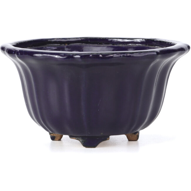 Pot à bonsaï Lotus bleu par Hattori - 127 x 127 x 72 mm