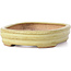 Vaso per bonsai rettangolare giallo di Hattori - 128 x 90 x 25 mm