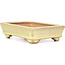 Rechthoekige gele bonsaipot van Hattori - 129 x 94 x 34 mm