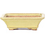 Rectangular yellow bonsai pot by Hattori - 105 x 81 x 33 mm