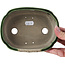 Pot à bonsaï vert rectangulaire par Terahata Satomi Mazan - 161 x 125 x 45 mm