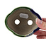 Mokko groene bonsaipot van Terahata Satomi Mazan - 101 x 87 x 40 mm
