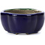 Pot à bonsaï bleu Mokko par Terahata Satomi Mazan - 101 x 87 x 40 mm