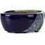 Mokko blue bonsai pot by Terahata Satomi Mazan - 101 x 87 x 40 mm