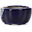 Pot à bonsaï bleu Mokko par Terahata Satomi Mazan - 101 x 87 x 40 mm