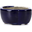 Mokko blue bonsai pot by Terahata Satomi Mazan - 101 x 87 x 40 mm