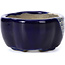 Pot à bonsaï bleu Mokko par Terahata Satomi Mazan - 101 x 87 x 40 mm