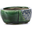 Mokko groene bonsaipot van Terahata Satomi Mazan - 101 x 87 x 40 mm